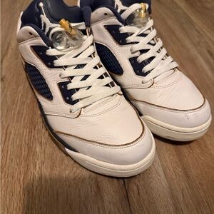 Jordan White and Navy Sneakers
